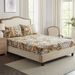 Wild Leopard 3D Bed Skirt - Polyester Fitted Sheet Cover Jungle Animal Print Bedroom Decor (Queen/King Size Deep Pocket_maomaolike.com