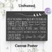 Three Little Birds Lyric Painting Poster, Minimalist Chalkboard-style Typography With Bird Silhouette Poster, Uplifting Inspirational Message Ideal_maomaolike.com