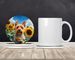 Norwich Terrier In Sunflowers Large Sandstone Coasters Pack Of 4 Absorbent Round Coasters Decor Gifts For Men Or Women, 4 In, Multicolor_maomaolike.com