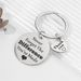 smiley face engraving plate DIY English letter keychain stainless steel school bag backpack pendant jewelry pendant_maomaolike.com