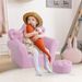 Kids Sofa Set With Footstool, Princess Sofa With Diamond Decoration_maomaolike.com