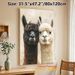 Alpaca Themed Painting Poster, Warm-toned Realistic Cute Alpaca Pair Scene Poster, Charming Animal Artwork Ideal For Living Room, Bedroom And Office_maomaolike.com