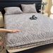 Milk Velvet Bed Sheet Single Piece Winter Coral Fleece Thickened Flannel Taffeta Protective Cover Set Cross-Border Compressible_maomaolike.com