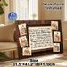 Family & Faith Themed Painting Poster, Warm Typographic Style Poster, Heartfelt Family Rules With Elegant Calligraphy Text, Conveys Warm Family_maomaolike.com