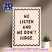 Inspirational Quote Painting Poster, Minimalist Wavy Border Text Poster, Warm Inclusive Message For Office, Counseling Space Or Living Room_maomaolike.com