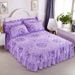 Thickened Quilted Skirt Style Dust Single Piece Skin-Friendly 1.2m 1.68m Sheet Lace Edge Protective Bed Cover_maomaolike.com