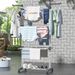 1pc Clothes Drying Rack, Indoor, Outdoor Laundry Drying Rack, With Foldable Wings, Space Saving Laundry Rack, Laundry Hanger Dryer Rack, Includes 2 Packs Of Stainless Hangers For Underwear_maomaolike.com