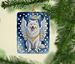 Samoyed My Angel Porcelain Ornament Christmas Tree Hanging Decorations For Home Christmas Holiday, Rectangle, Gift, Multicolor_maomaolike.com