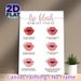 Lip Blush Healing Stages Painting Poster, Clean Minimalist Lip Aftercare Guide Poster, Detailed Healing Phase Illustration, Suitable For Beauty Salons_maomaolike.com