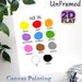Maori Color Chart Painting Poster, Bright Rounded Color Swatch Poster, Practical Tool For Learning Maori Color Terms, Ideal For Language Learning_maomaolike.com