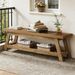 Entryway Bench, 2-Tier Foyer Seating Bench With Shoe Storage_maomaolike.com