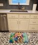 Afghan Hound Hippie Dawg Memory Foam Kitchen Mat Machine Washable Anti-Fatigue Mat Cushion Comfort Bath Mat Or Kitchen Rug_maomaolike.com
