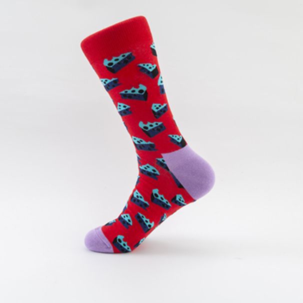 Colorful Trendy Socks Rubik's Cube Socks Casual Cotton Socks Street Trend Mid Calf Socks _maomaolike.com