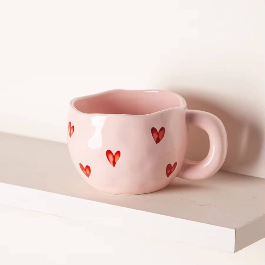 Creative Love Mug High Value Ceramic Water Cup Home Couple Mug Cute Office Delicate Coffee Mug_maomaolike.com