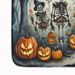 Calacas Skeletons Spooky Halloween Memory Foam Kitchen Mat Machine Washable Anti-Fatigue Mat Cushion Comfort Bath Mat Or Kitchen Rug_maomaolike.com