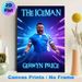 Gerwyn Price "The Iceman" Sports Painting Poster, Vibrant Neon-lit Dynamic Athlete Portrait Poster, Energetic Sports-themed Decor Ideal For Game Rooms_maomaolike.com