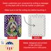 Bearded Collie King Of Mardi Gras Porcelain Ornament Christmas Tree Hanging Decorations For Home Christmas Holiday, Rectangle, Gift, Multicolor_maomaolike.com