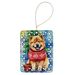 Chow Chow Christmas Porcelain Ornament Christmas Tree Hanging Decorations For Home Christmas Holiday, Rectangle, Gift, Multicolor_maomaolike.com