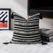 Home Furniture Chenille Yarn Dyed Jacquard Striped Geometric Tassel Pillow Pillowcase In Multiple Sizes_maomaolike.com