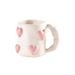 Peach Heart Ceramic Cup High Value Pink Girl Heart Mug Couple Water Cup Home Coffee Cup_maomaolike.com