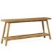 Farmhouse Console Table, Entryway Table 2-Tier Sofa Table_maomaolike.com