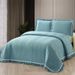 Quilted Bedspread Set 3-Piece Embroidered Lightweight Blanket All-Season Breathable Bedding Cover For Queen King Size_maomaolike.com