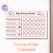 Potty Training Chart Painting Poster, Cute Cartoon-style Pink Potty Checklist Poster, Tracks Potty Training Progress, Ideal For Bathroom_maomaolike.com