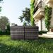2 Wicker Ottomans, Multipurpose Outdoor Furniture For Patio, Backyard, Additional Seating, Footrest, Side Table W/Storage, Removable Cushions_maomaolike.com