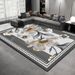 Living Room Rug Large Size Gorgeous Gold Frame Design Bedroom Rug Plush Thickened Machine Washable Thickened Underlay Interior Decorative Rug_maomaolike.com