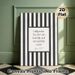 Bible Verse Painting Poster, Minimalist Black & White Striped Poster, Inspirational Religious Scripture Decor Ideal For Living Room, Bedroom And Study_maomaolike.com