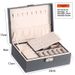 Double-Layer Lockable Organizer, Earring And Storage Necklace Ring Accessories Box, Hand Jewelry Packaging Box_maomaolike.com