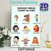 Sensory Break Chart Painting Poster, Vibrant Cartoon-style Sensory Activity Guide Poster, Offers Diverse Calming & Energizing Activity Ideas For_maomaolike.com