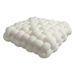 1pc Plush Knotted Square Pillow - Soft Geometric Design, Friendly Fabric For Home Decor, Office, Living Room, Bedroom Sofa Cushion, Decorative Pillows_maomaolike.com