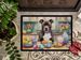Decorating Easter Staffordshire Bull Terrier Doormat Front Door Mat Indoor Outdoor Rugs For Entryway, Non Slip Washable Low Pile, 24H X 36W_maomaolike.com
