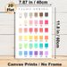 Light Spring Color Palette Painting Poster, Clean Minimalist Color Swatch Poster, Practical Color Reference Tool For Studio, Home Workspace And_maomaolike.com