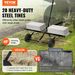 VEVOR Tow Behind Dethatcher, 40-inch Tow Dethatcher With 20 Spring Steel Tines, Lawn Dethatcher Rake For ATV Or Mower, Tow Behind Lawn Rake With Lift Handle For Garden Farm Grass_maomaolike.com