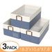 Clothes Organizer,3 Pack Large Wardrobe Storage Basket, Foldable Fabric Drawer Organizer Storage Bin With Dual Handles Boxes Transparent Label_maomaolike.com