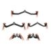 LAT Pulldown Attachments, Cable Machine Rowing T-bar V-bar 5 Set, Tricep Pull Down Bar, Back Strength Training Rubber Coated Handle Grip, Bicep Curl Tricep Lat Pulldown Bar For Home Gym Fitness_maomaolike.com