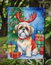 Shih Tzu Christmas Reindeer Garden Flag Mailbox Flag Decorative Yard Flag Banner Outside Patio Artwork Yard Flower Beds, Garden Size, Multicolor_maomaolike.com