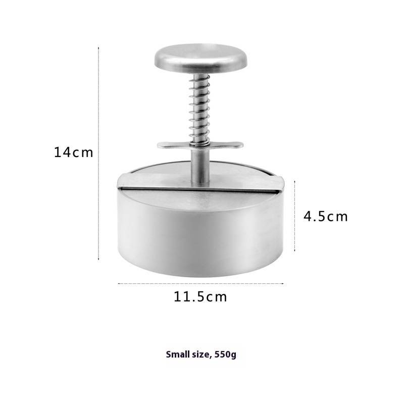Stainless Steel Patty Press - Professional Burger Mold For Uniform Thickness (11.5cm & 14cm, Dishwasher Safe, Non-Stick,_maomaolike.com