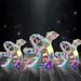 Prism Rainbow Colors Horror Skull, Prism Skull LED Lights, Fun Colored Glowing Lights Halloween Interior Decorations_maomaolike.com