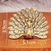 Brass Crafts Peacock Display Small Ornament For Study Office Business Souvenir 3D Metal Figurine_maomaolike.com