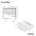 2 Set Nightstands With Grille Striped Doors, Mid Century Modern Nightstand, Bedside Table With Slatted Drawer Decor, End Tables Bedroom With Metal Legs, Night Stand For Bedroom_maomaolike.com