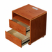 20 Modern Nightstand With 2 Drawers And Shelves Solid Wood Night Stand With Charger Station Mid Century Bedside Table Curved Wood Side Table-Walnut_maomaolike.com