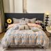 2026New Spring And Summer All-Cotton Brushed Four-Piece Light Luxury Printed Active Pure Cotton Duvet Cover_maomaolike.com