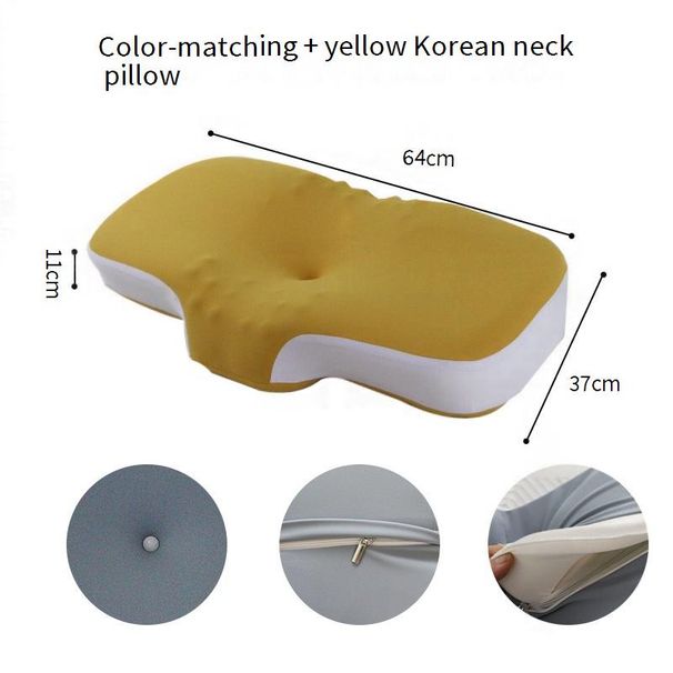 Cervical Pillow For Neck And Shoulder,Contour Memory Foam Pillow,Ergonomic Neck Support Pillow For Side Back Stomach Sleepers With Pillowcase_maomaolike.com