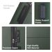 Green 3-Piece Premium ABS Luggage Set-20", 24", And 28" Suitcases With Multi-Position Handle, Silent Spinner Wheels, And TSA-Approved Lock-Durable, Stylish, And Spacious Travel Gear_maomaolike.com