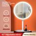 LED Makeup Mirror With Light, Round Storage Desktop Phone Stand, Base Fill Light Mirror, Customizable_maomaolike.com