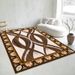 Living Room Rug Large Size Gorgeous Gold Frame Design Bedroom Rug Plush Thickened Machine Washable Thickened Underlay Interior Decorative Rug_maomaolike.com