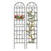 2 Pack Metal Garden Trellis 86.7" X 19.7" Rustproof Trellis For Climbing Plants Outdoor Flower Support Black_maomaolike.com
